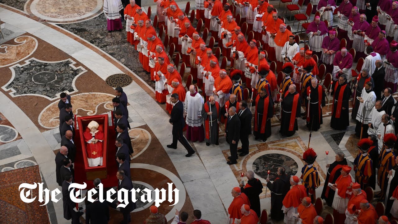 In full: Pope Francis' coffin transferred to St. Peter's Basilica