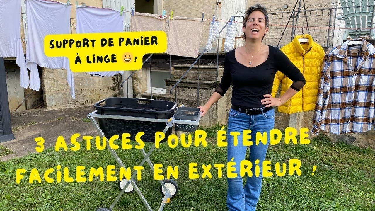 3 astuces pour étendre facilement le linge en extérieur !