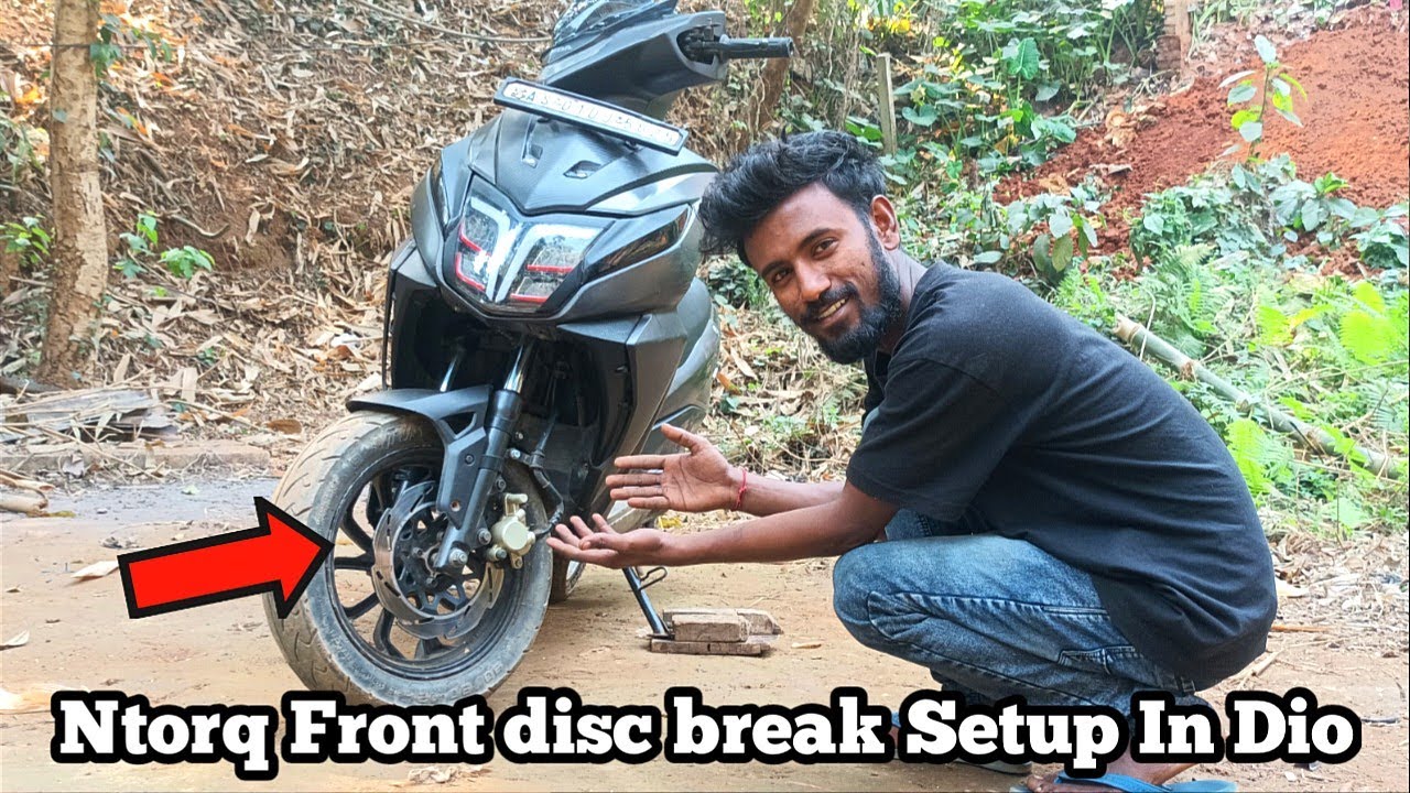 Tvs Ntorq Front Disc break Install In Honda Dio 🔥🔥