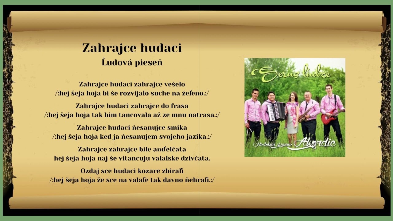 AKORDIC, Zahrajce hudaci, ľudová, Videorohaľ