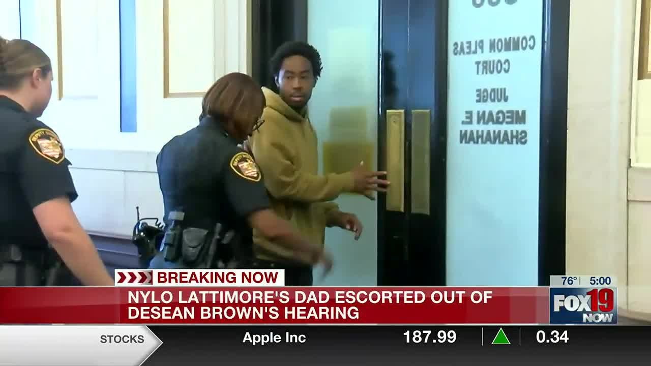 Nylo Lattimore’s dad escorted out of hearing for son’s suspected murderer