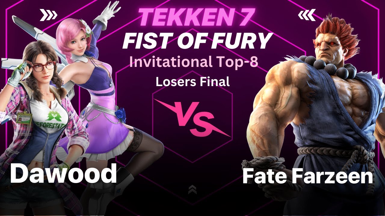 Tekken 7 Fist of Fury Loser Finals | Dawood Sikandar (Julia/Alisa) vs Fate Farzeen (Akuma)