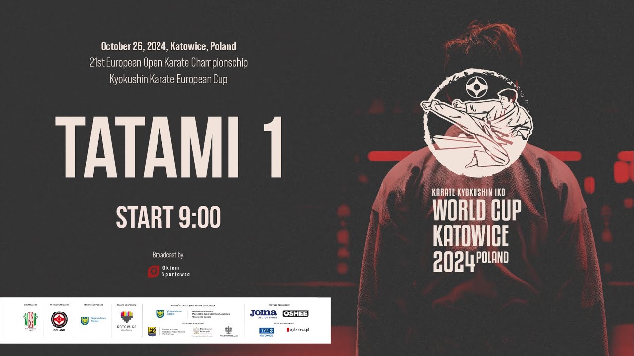 TATAMI 1 - DAY 1 - KARATE KYOKUSHIN IKO WORLD CUP KATOWICE 2024 POLAND