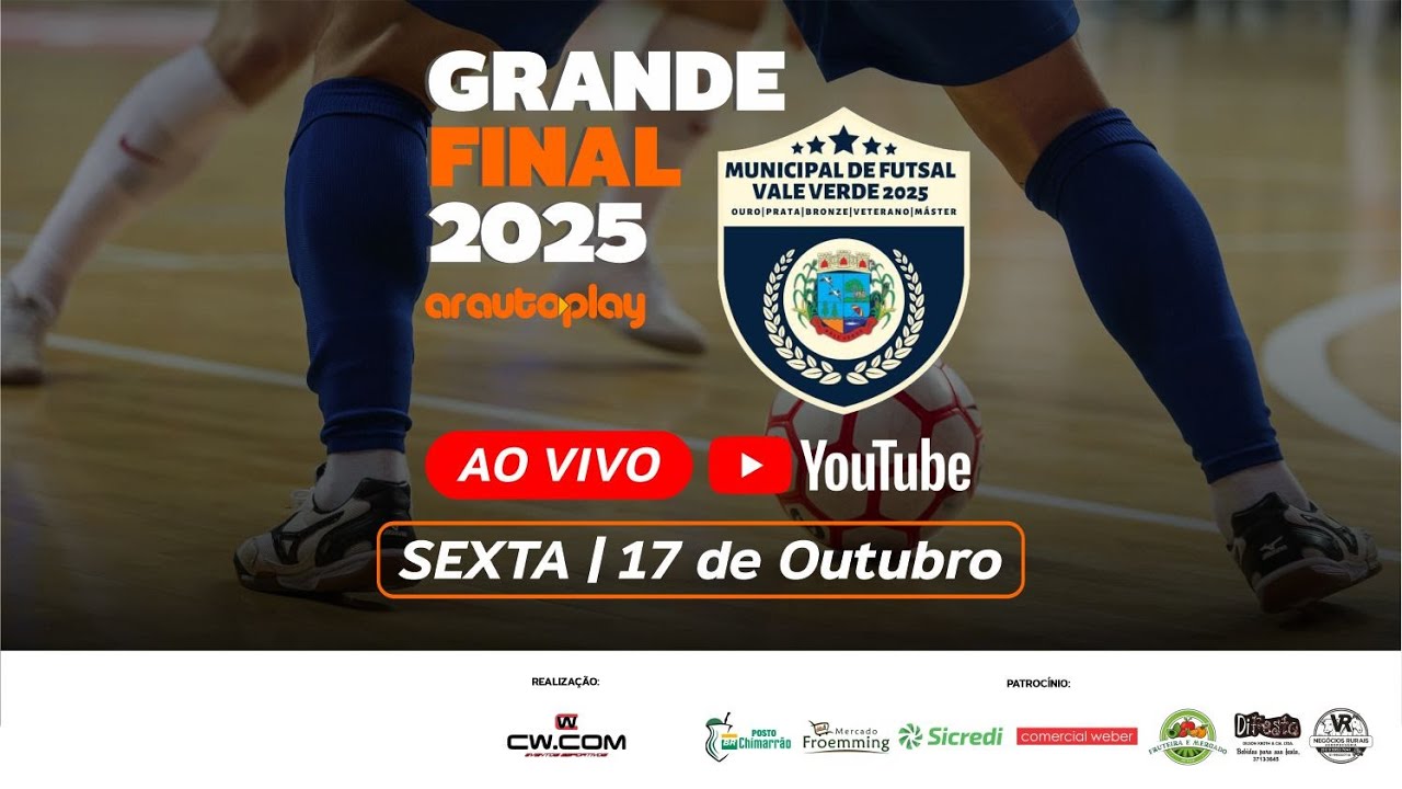 AO VIVO: Grande Final do Municipal de Futsal de Vale Verde 2025