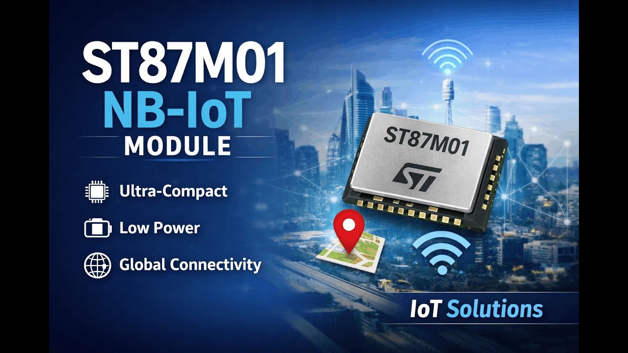 Ultra-Compact NB-IoT Module Changing Smart Devices – ST87M01