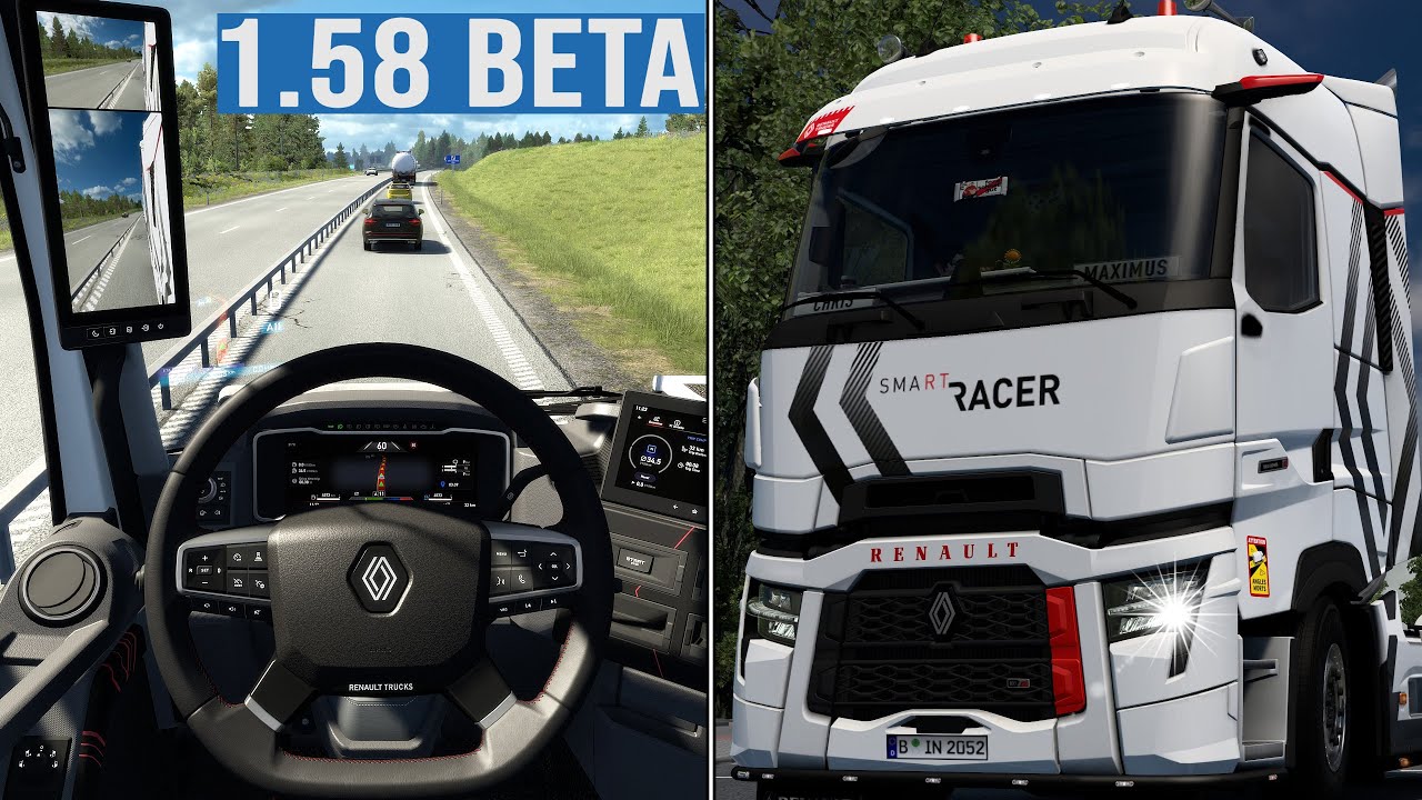 ETS2 1.58 Beta - NEW Renault Trucks T 2024 Update [3122] EURO TRUCK SIMULATOR 2