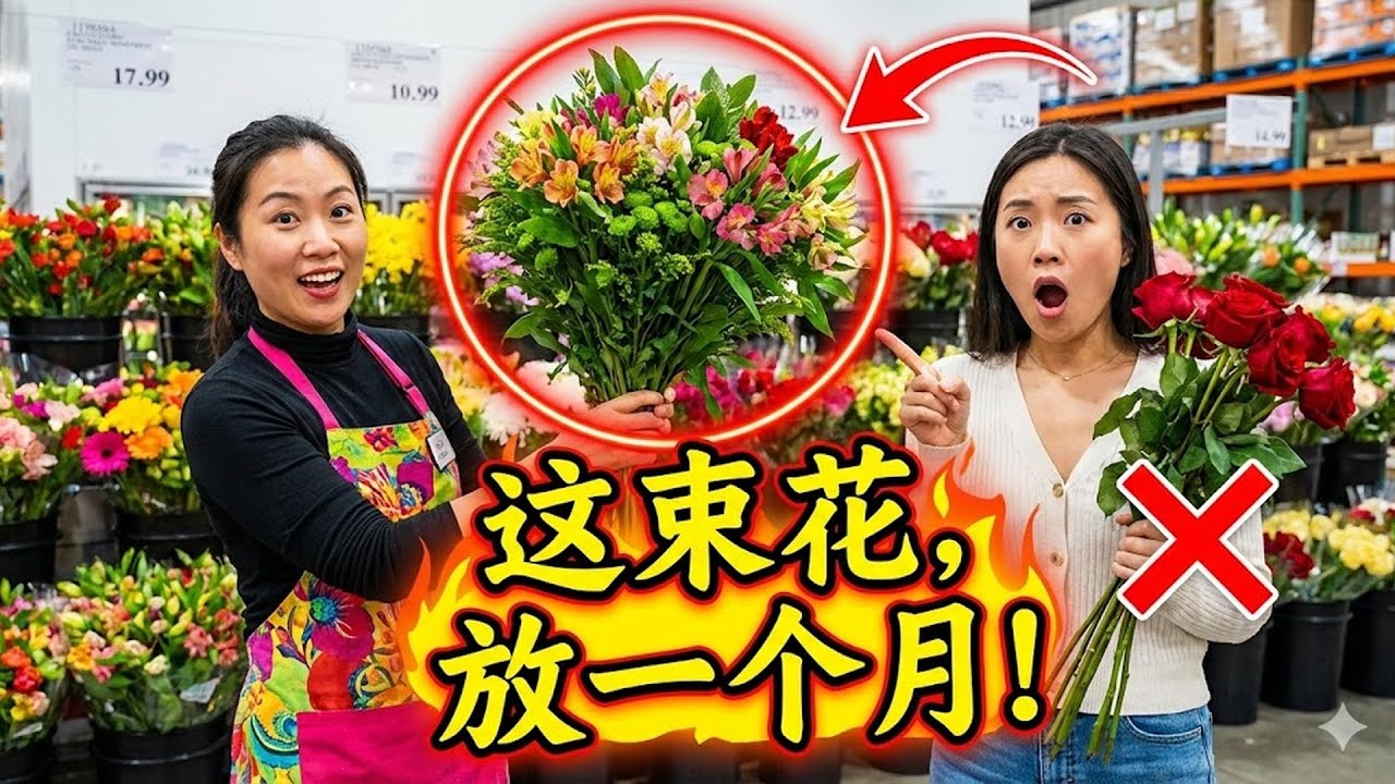 Costco 鮮花能放一個月不謝？花藝師教你挑花秘訣：選這一束，比玫瑰百合高級 10 倍！#Costco #鮮花 #花藝秘訣 #不謝花 #玫瑰 #百合 #居家裝飾 #花卉愛好者 #生活小技巧 #DIY