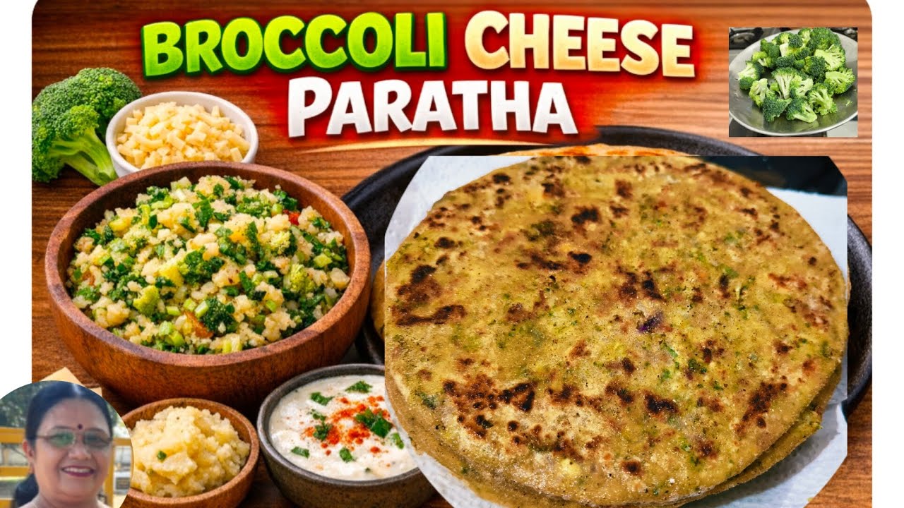 BROCCOLI CHEESE PARATHA #likeandsubscribe #chhayasgharkakhana 