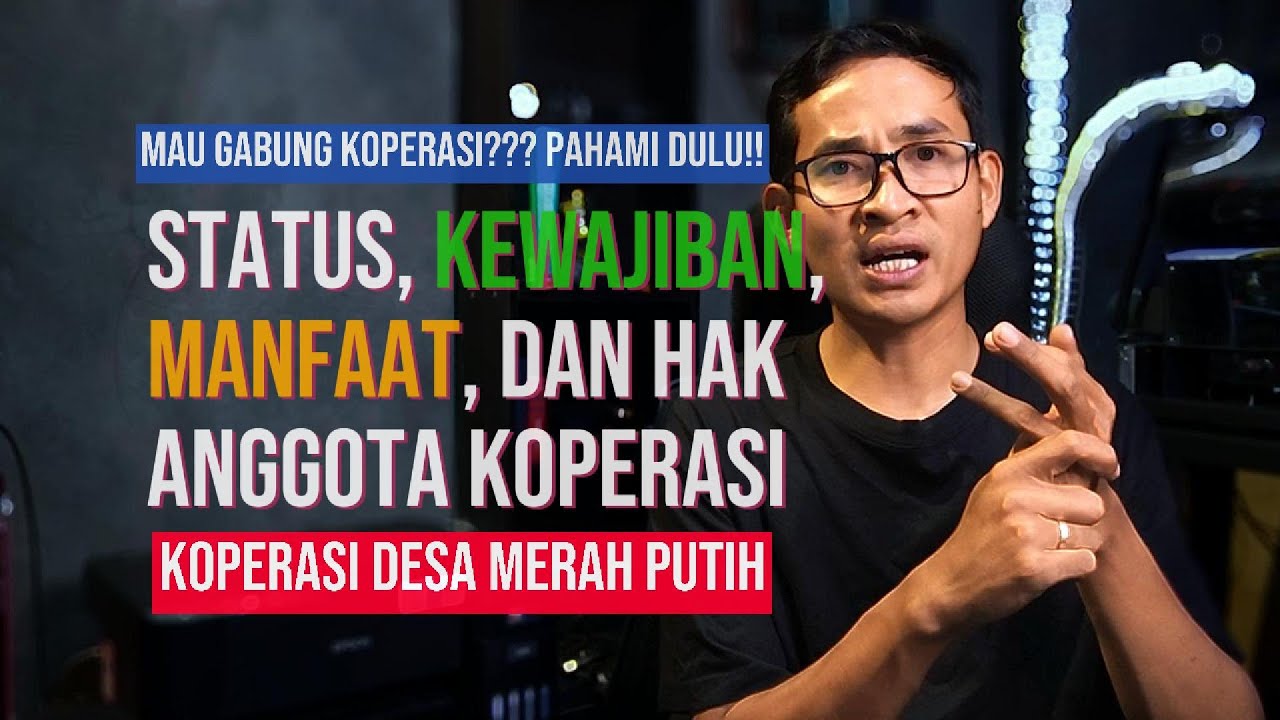 Syarat Anggota Koperasi Merah Putih, Hak, Kewajiban dan Manfaat Ekonominya - Sedesa ID