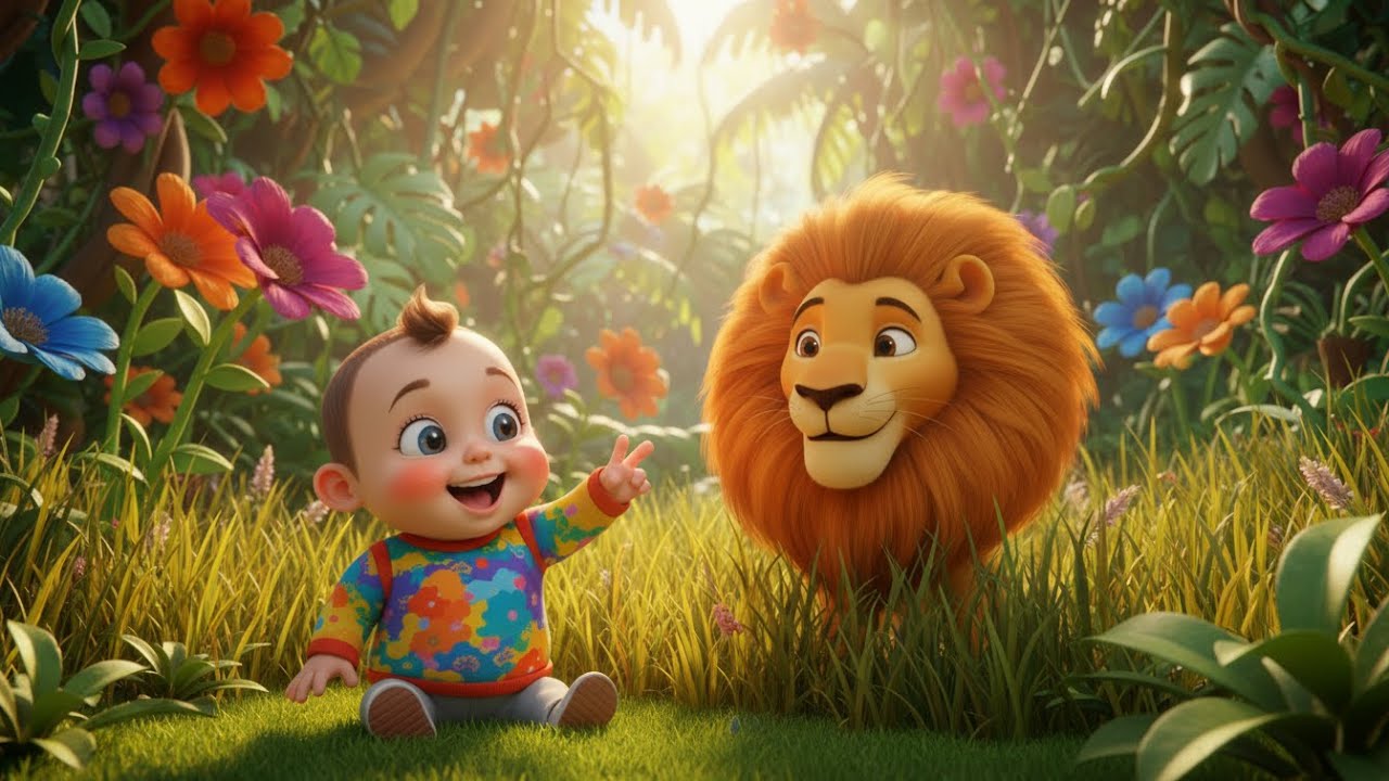 Rima de las escondidas en la jungla 🌴🙈 | Canciones infantiles de animales | Baby Song Español para