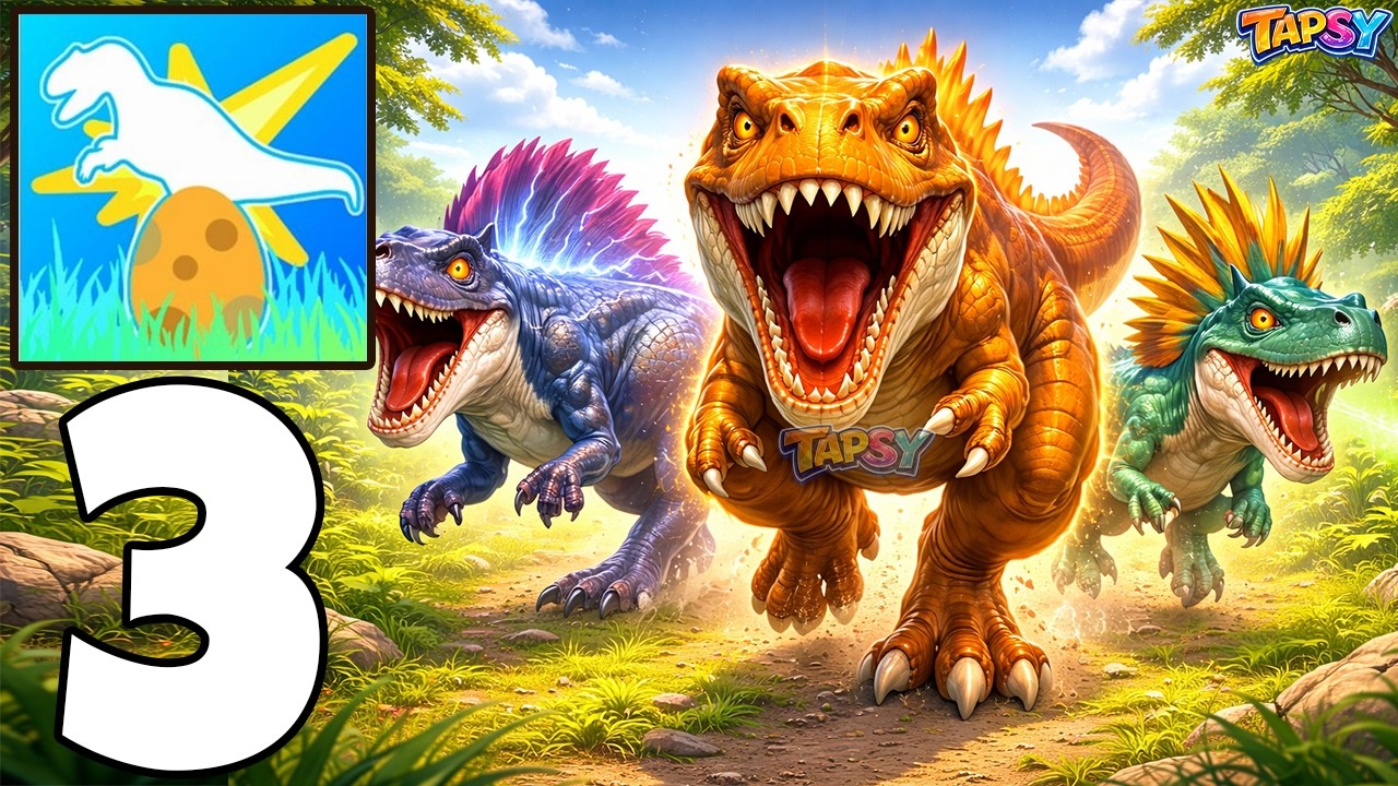 ⚡Dino Domination Gameplay Walkthrough Part 3 – Mid Game Domination Run (Android,iOS)