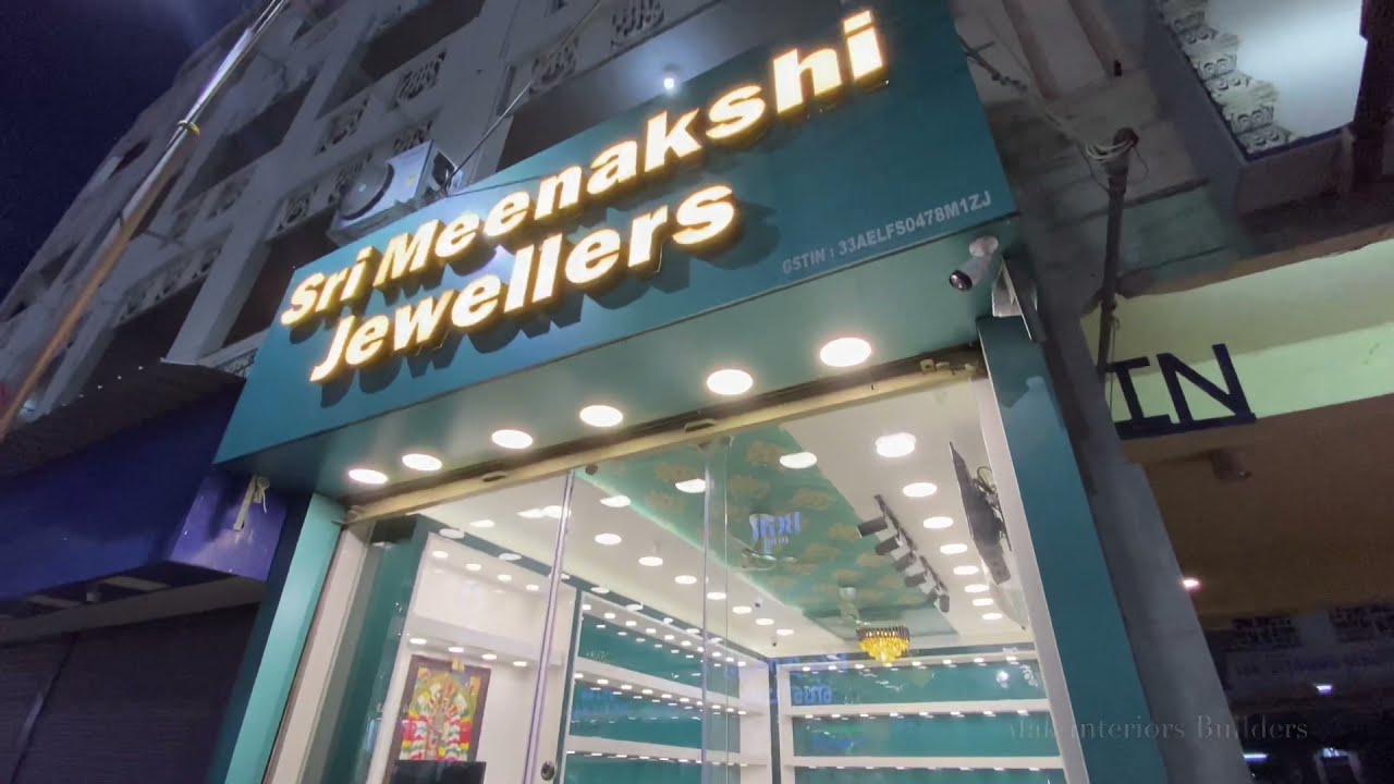 Meenakshi jewellers Jewellery shop interior design #jewelleryshop #interiordesign #interiordesigner