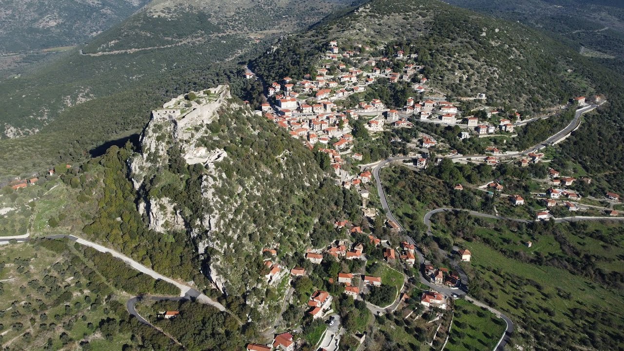 Η Καρύταινα (Ν. Αρκαδίας) ΑΝΩΘΕΝ - Aerial video by drones Dji