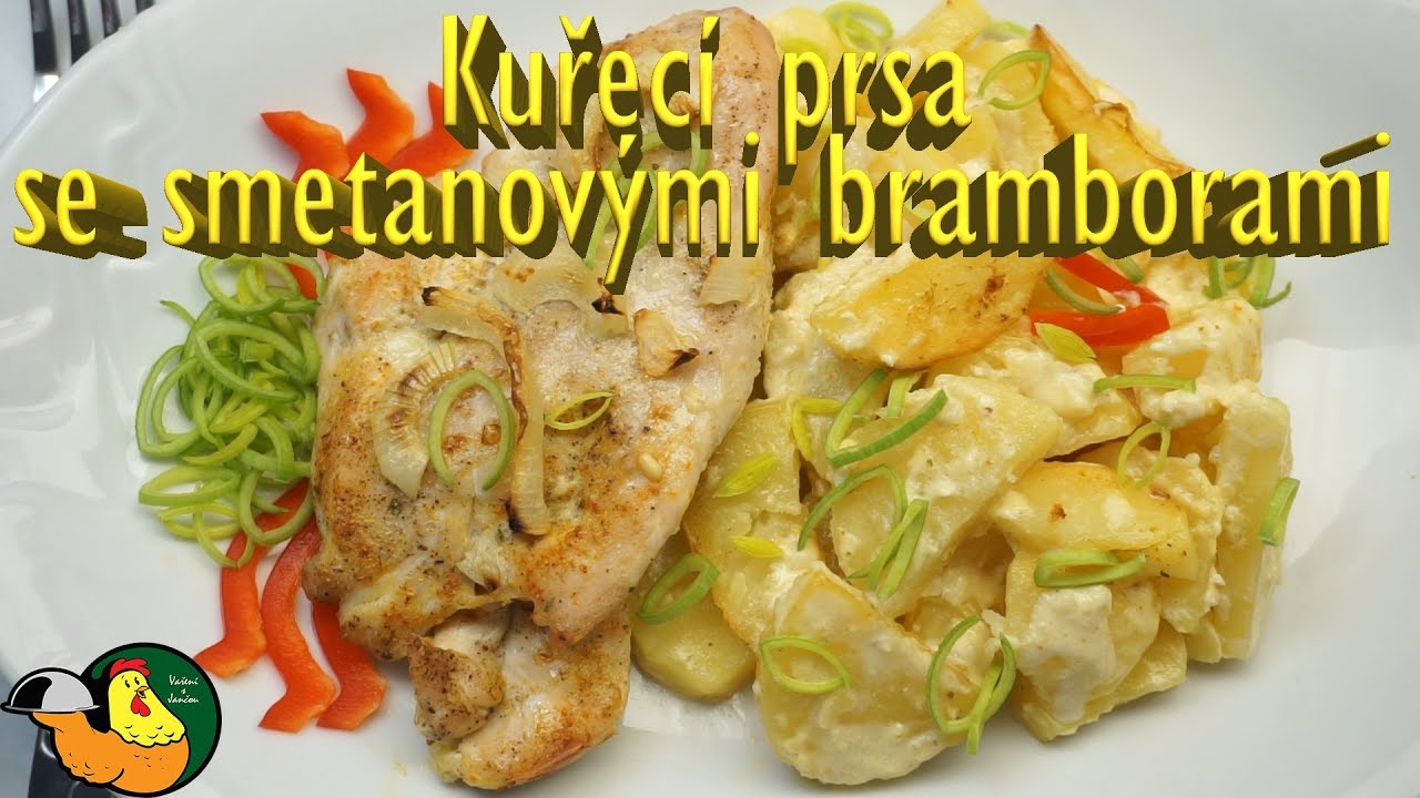 Kuřecí prsa se smetanovými bramborami