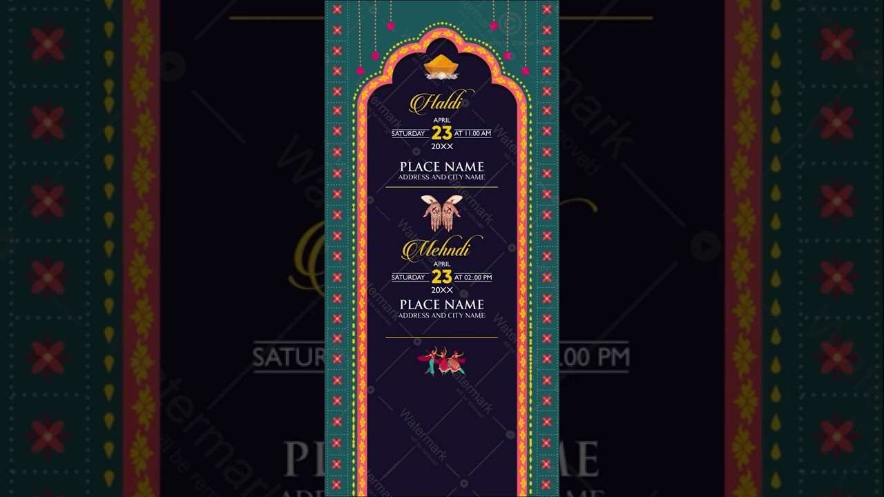 Quirky Wedding Video Invitation | Indian Wedding Invitation Video | DI-1288-V