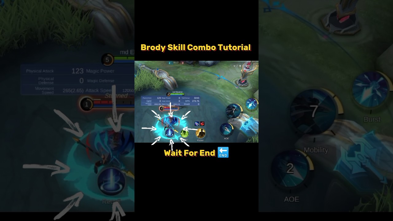 Brody Skill Combo Tutorial Mobile legends #ml2b #brody #mlbb #tutorial #mlbb