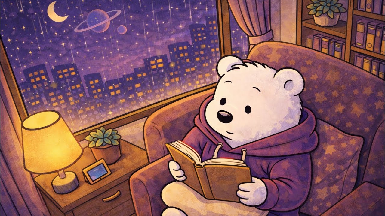 Rainy Night Reading 🌧️ Cozy Jazz for Deep Focus & Relaxing