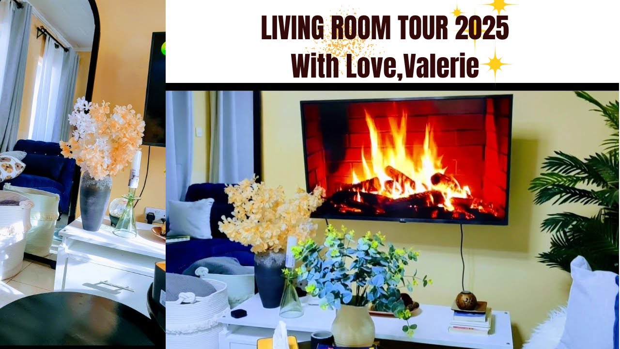 My Cozy living Room Tour/ First YouTube Video