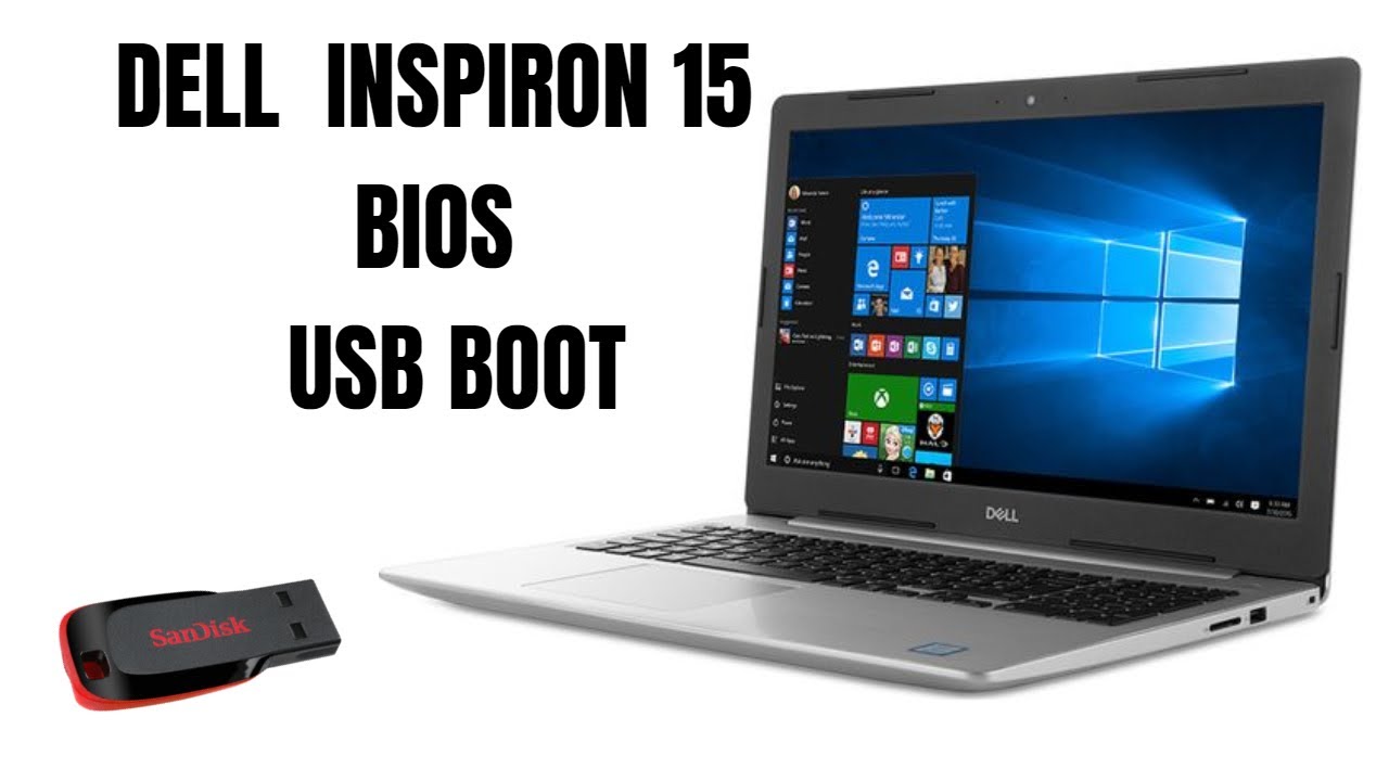 Как включить загрузку через USB на Dell Inspiron 15 серии 5000