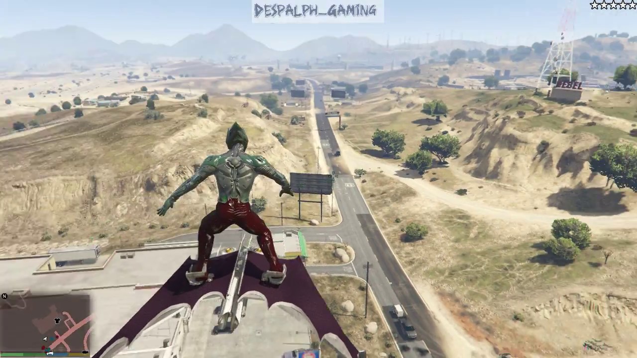 GTA 5 Green Goblin Glider Mod Gameplay