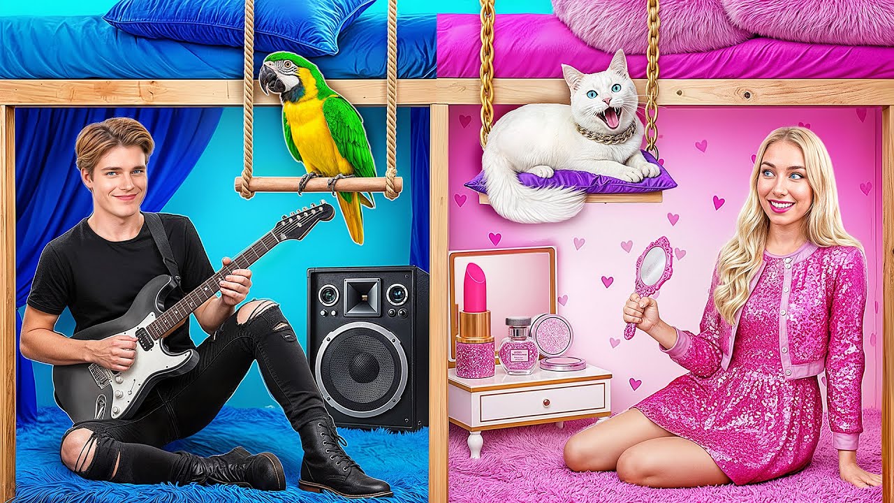 Мальчики VS Девочки Невероятное Преображение Комнаты | Смешные Челленджи от Multi DO Girls