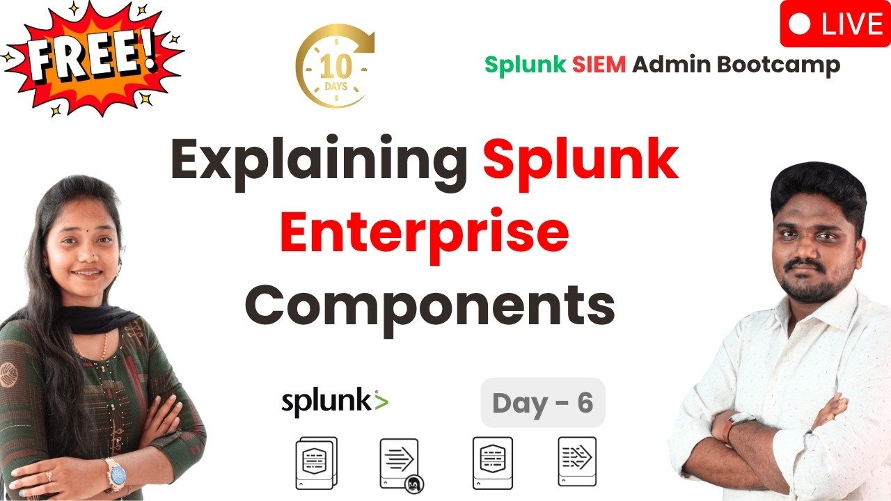 Day-6 | Batch-1 | Free 10-days Splunk SIEM Admin Bootcamp | Splunk SIEM Implementation | Live