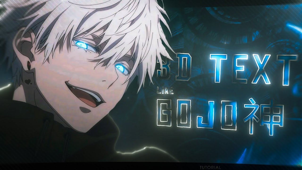 How to make 3D Text like @GOJO  for AMV/EDIT in Node video [tutorial]!