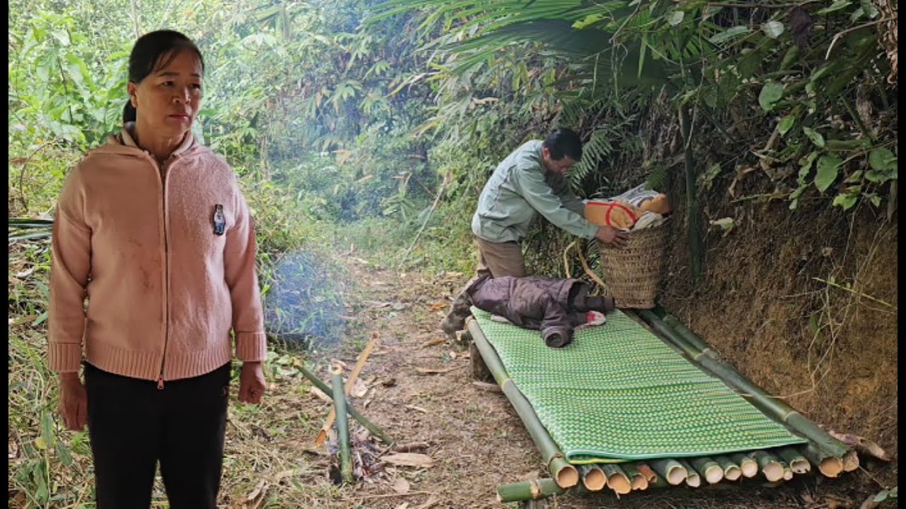 Mr. Ha started building a new residence in the forest. The wife turned around but couldn't find him