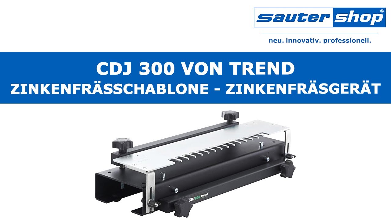 CDJ 300 Zinkenfr&auml;sschablone | Zinkenfr&auml;sger&auml;t von Trend | sautershop
