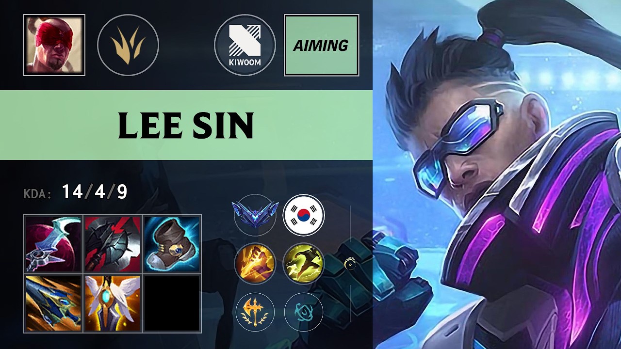 (KRX Aiming) Lee Sin Jungle vs Skarner - KR Diamond Patch 26.15