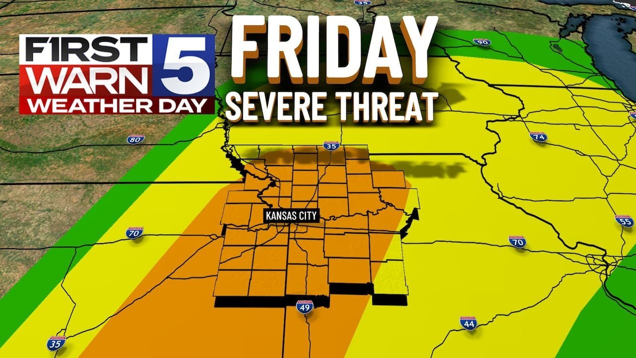 Wet weather today, but it’s Friday’s severe risk we’re watching