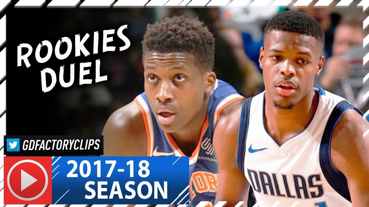 Frank Ntilikina vs Dennis Smith Jr. ROOKIES Duel Highlights (2018.01.07) Knicks vs Mavs - SICK!