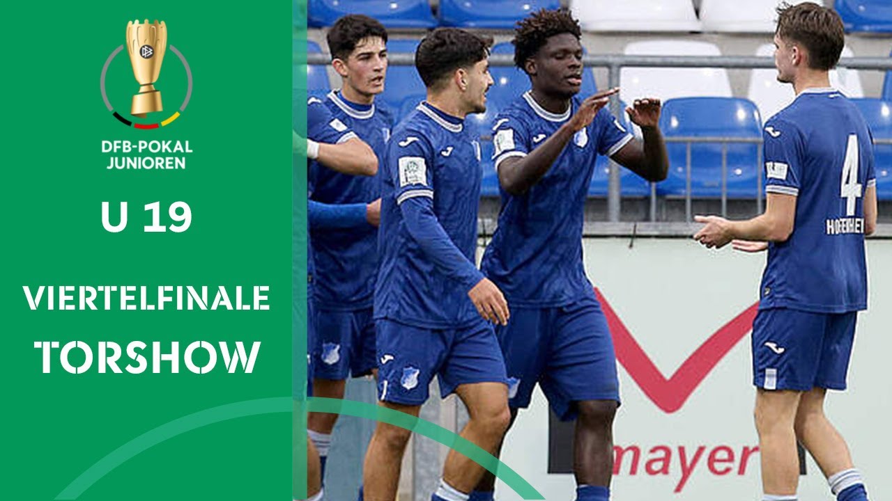 Hoffenheim zieht locker ins Halbfinale ein | Alle Tore DFB-Pokal der Junioren - Viertelfinale