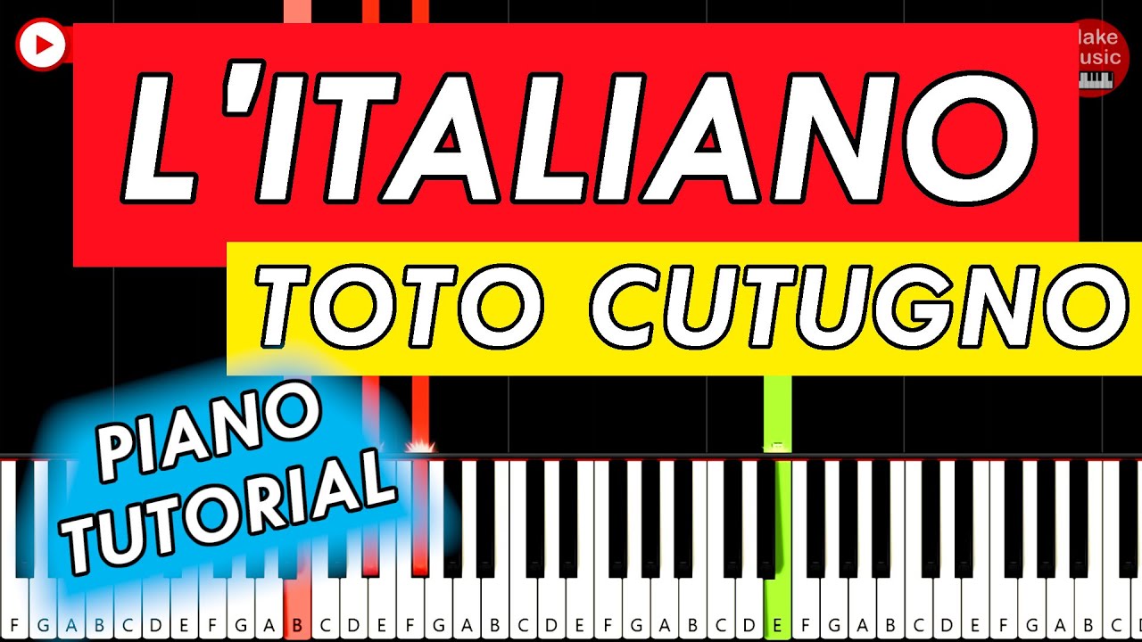 Toto Cutugno - L'Italiano 🎹 Piano Tutorial