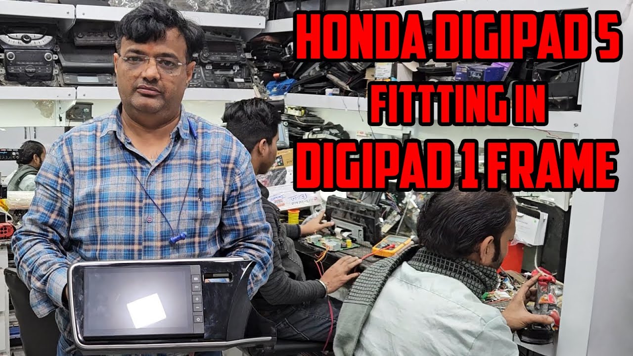Honda Digipad 5 Car stereo Fitting in Digipad 1 Frame | Anil Car Audio #honda #city #hondacivic #wrv
