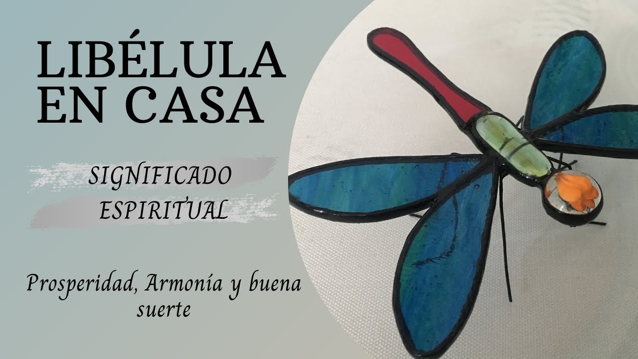 LIBÉLULA DECORATIVA DE CRISTAL - DECORATIVE CRYSTAL DRAGONFLY