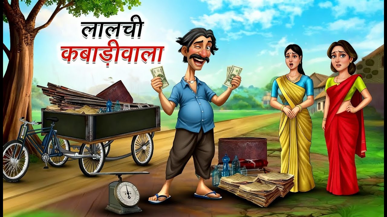 लालची कबाड़ीवाला | LALCHI KABADIWALA | HINDI KAHANIYA | HINDI STORIES | CARTOON STORIES IN HINDI