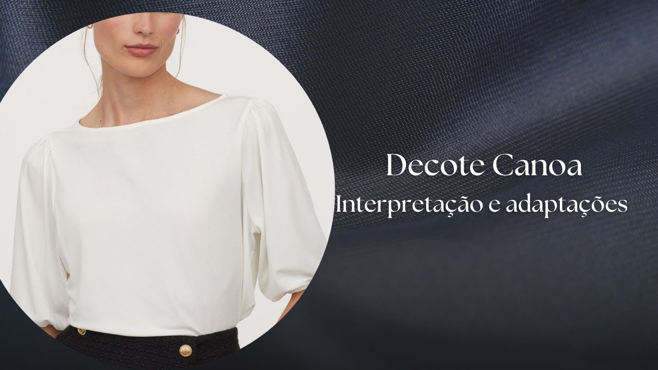 Como fazer decote Canoa | modelagem de decote | tutorial de Modelagem
