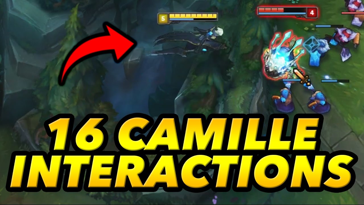 16 Crazy Camille Gameplay Interactions! (League of Legends / LoL)