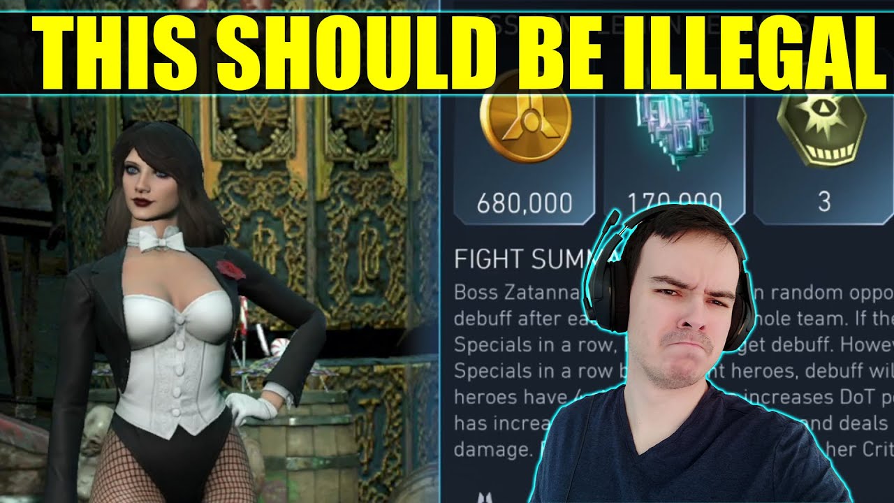 Terrible Boss Zatanna Kills My 4 Strongest Teams Injustice 2 Mobile