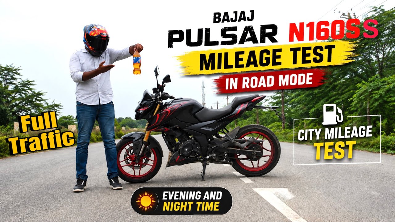 Bajaj Pulsar N160 ss Mileage Test In Urban Mode | City Mileage Test | N160ss Mileage Test In Traffic