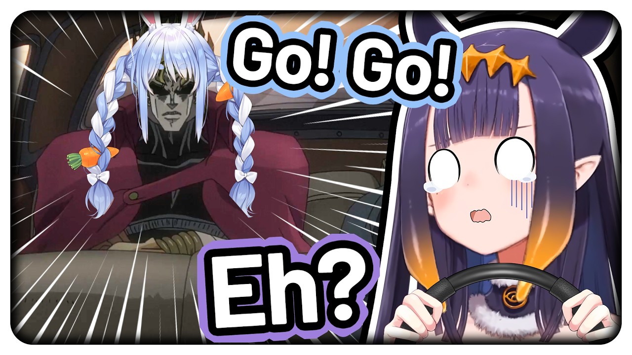 Pekora silently gets into Ina's car and asks her to do something illegal 【Hololive / HoloGTA】