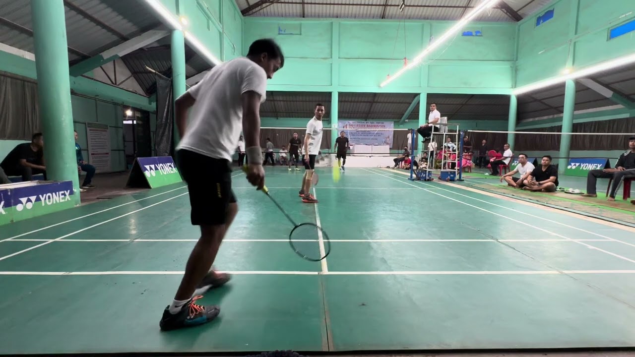 Non State Badminton Tournament Akampat 80+ Final Match #Manipur #badminton #badmintonlovers