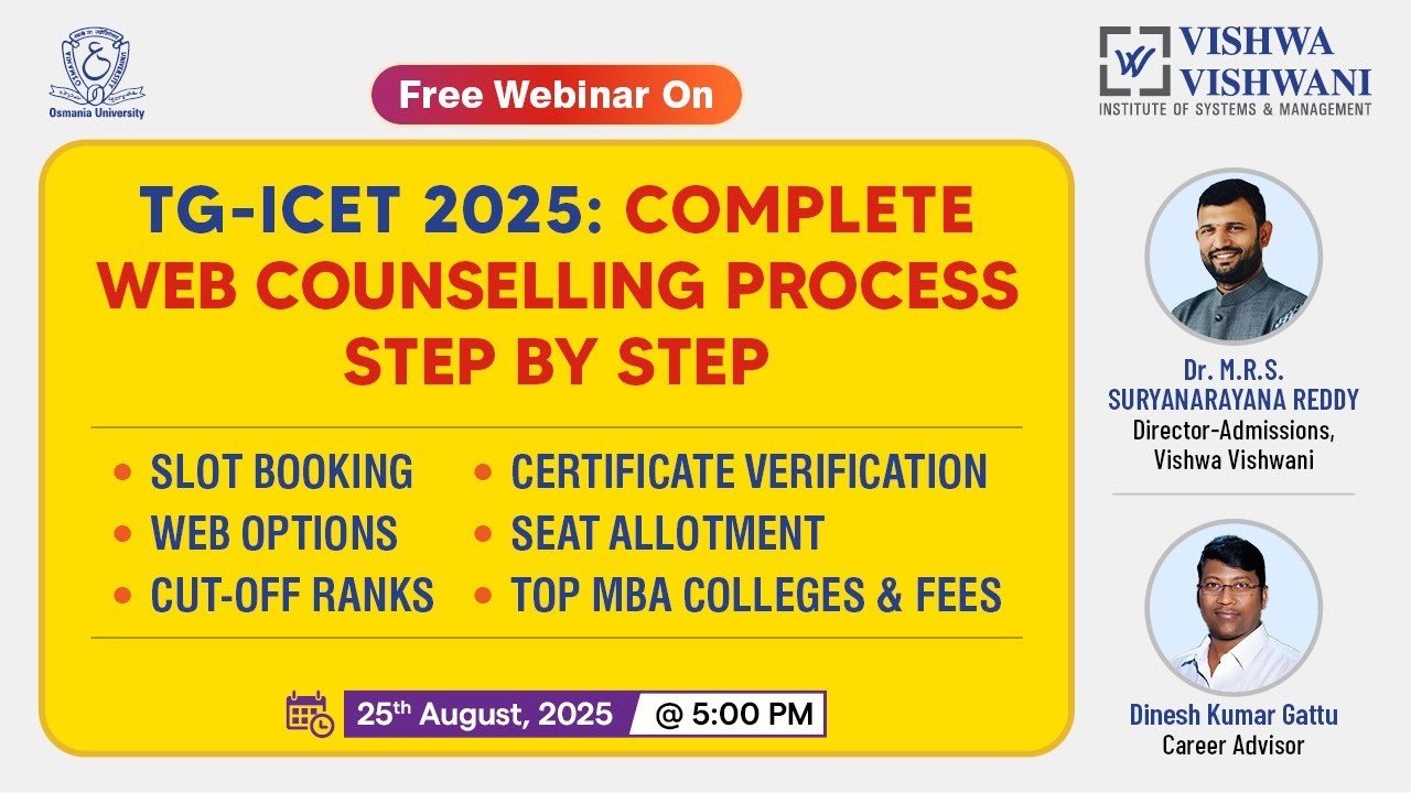TS-ICET 2025 Complete Web Counselling Process