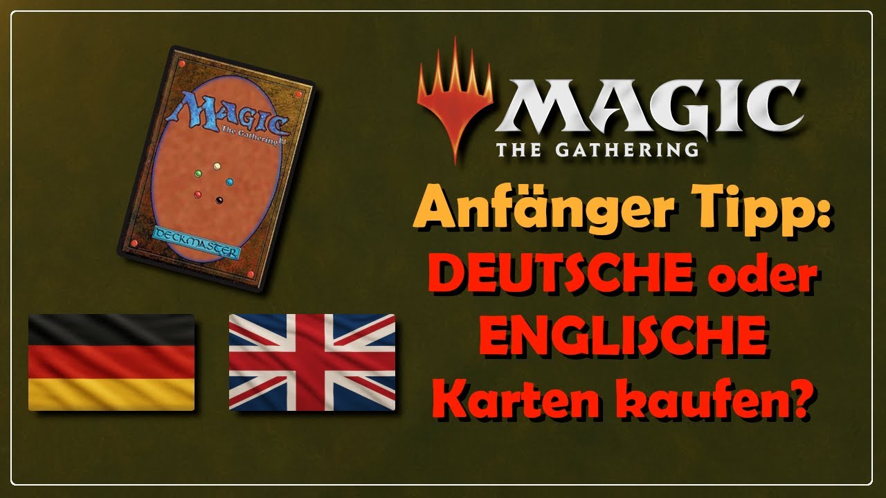 MAGIC Karten in deutsch oder englisch kaufen?