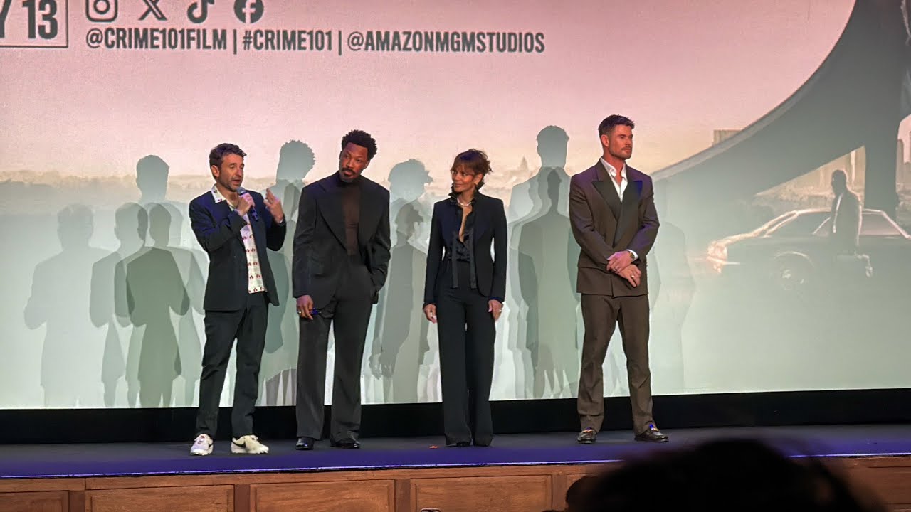 Chris Hemsworth, Halle Berry, Corey Hawkins Intro | Crime 101 World Premiere Full Intro