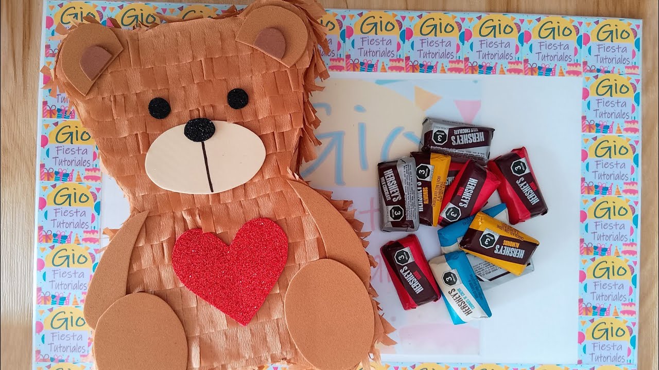 Osito Mini Piñata Paso a Paso #diy #tutorial #manualidades