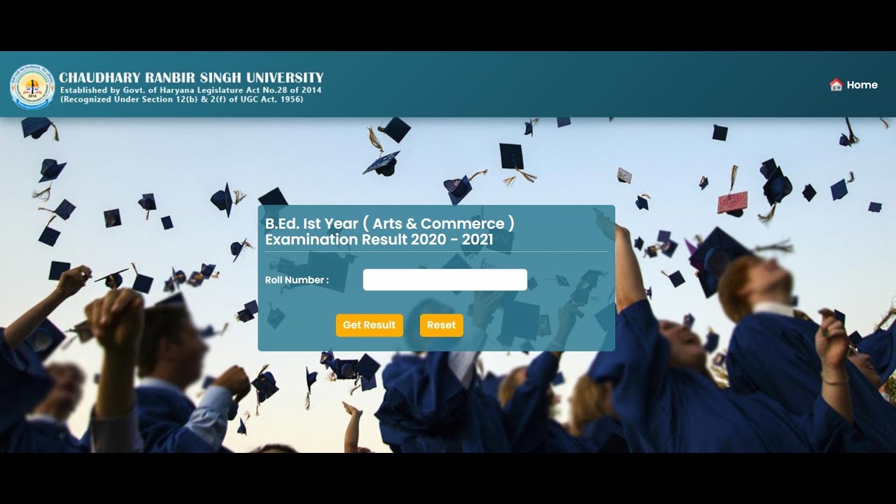CRSU B.Ed. Result 2021 Declared for 1st Year