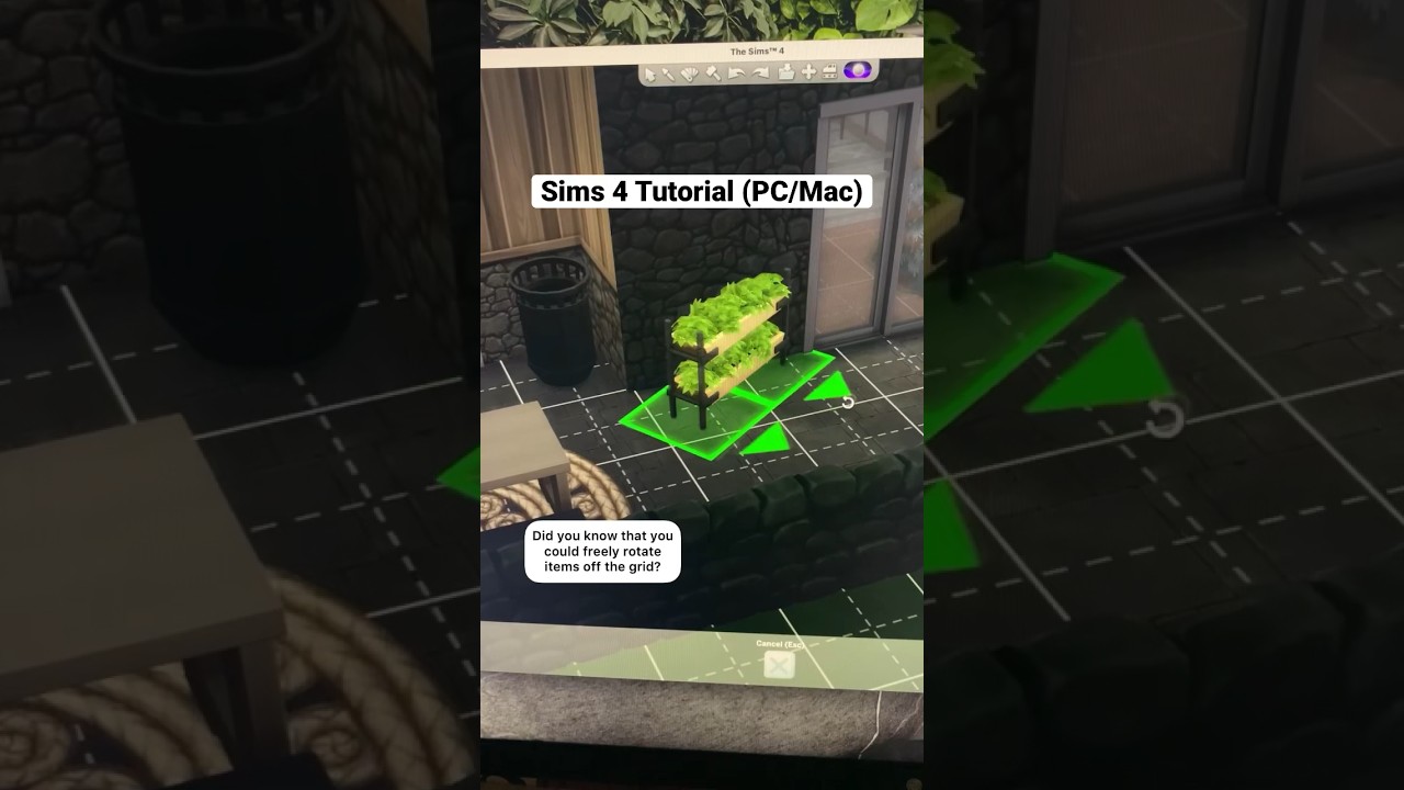 Freely Rotate Items In The Sims 4 (PC/Mac)  - Base Game Tutorial #sims4tutorial #sims4house