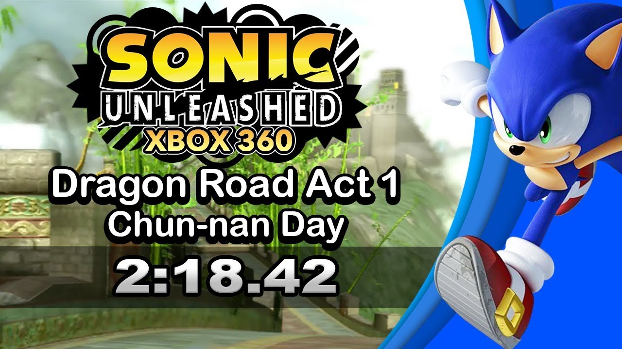 Sonic Unleashed Dragon Road Day Act 1 Speedrun 2:18.42 (Basic run)